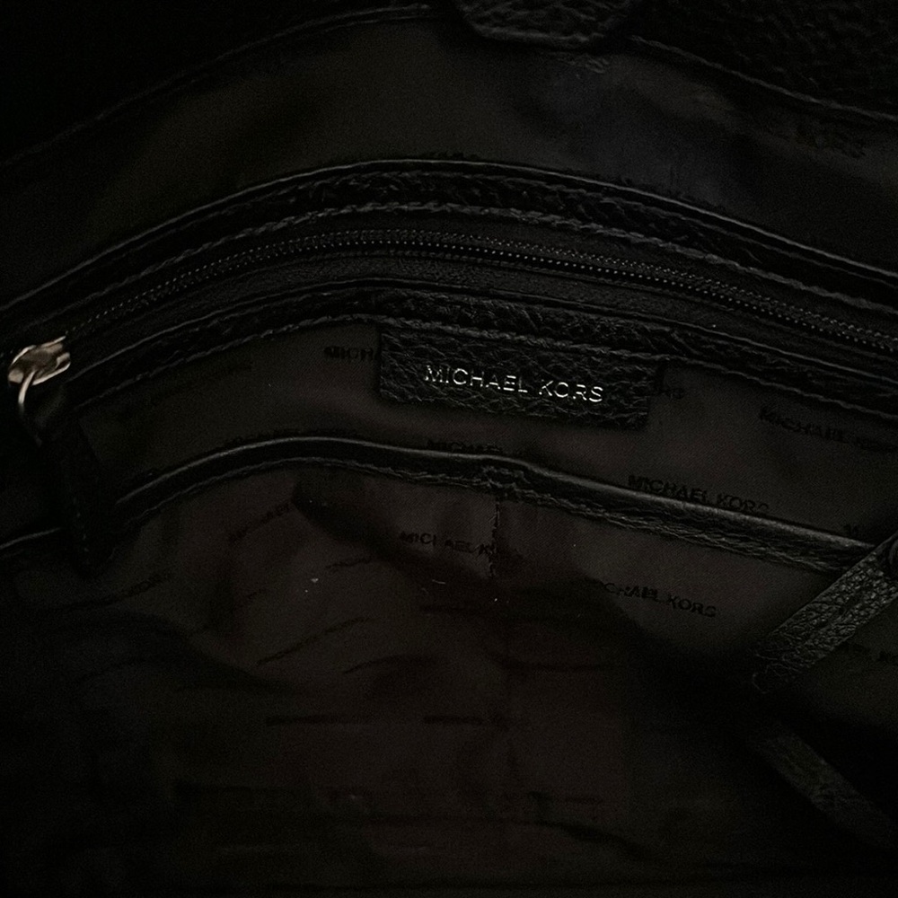 Michael Kors Black Leather Tote with Studded Details - Picture 7 of 7